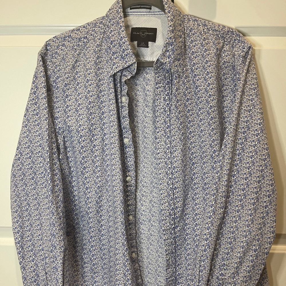Floral casual button-down